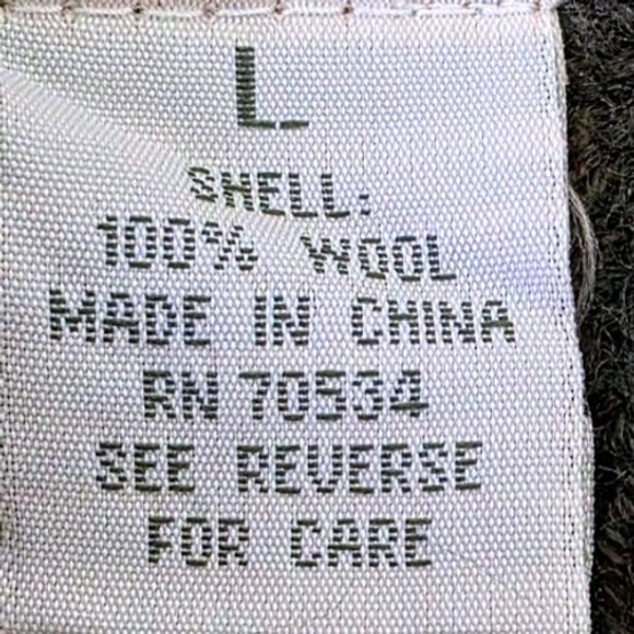 Orvis 100% Wool Zip Up Sweater Mens Dark Green Ribbed Knit Large - Picture 9 of 10